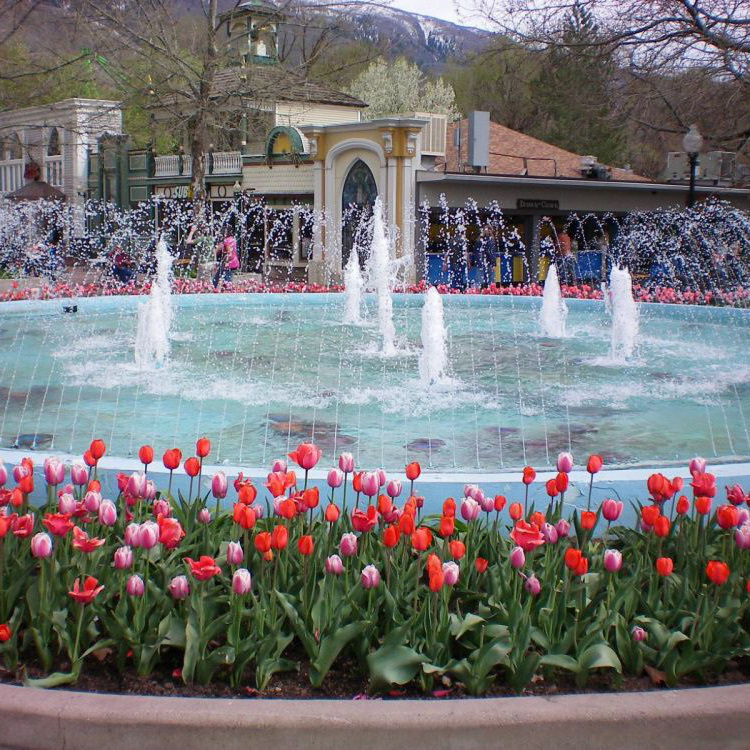 The Bamberger Fountain at Lagoon Amusement Park.